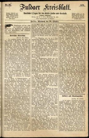 Ausgabe vom Mittwoch, den 30. Oktober 1878.