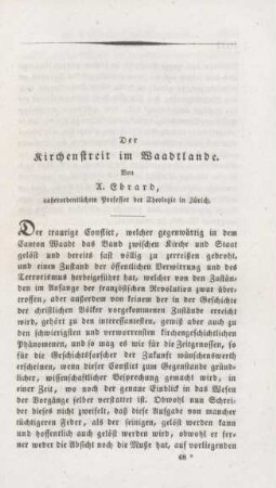 1031-1049 Der Kirchenstreit im Waadtlande