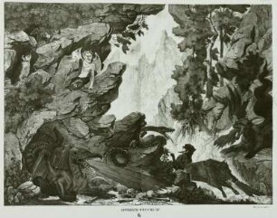 Bühnenbildentwurf für Carl Maria von Webers "Freischütz"