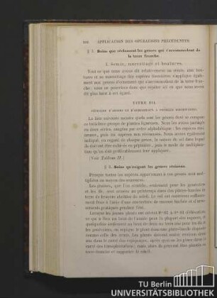Titre III. Pépinière d'arbres et d'arbrisseaux a feuilles persistantes.
