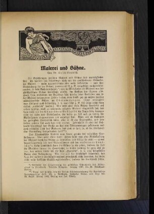 Malerei und Bühne