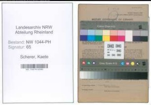 Entnazifizierung Kaete Scherer , geb. 01.01.1901 (Krankenschwester)