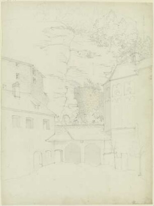 Hof in der Ruine Stein am Chiemsee