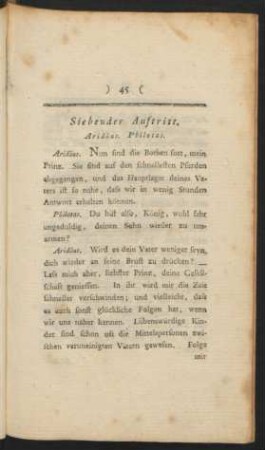 Siebender Auftritt