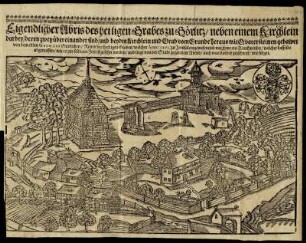 Eigendlicher Abris des heiligen Grabes zu Görlitz/ neben einem Kirchlein darbey/ derer zwey übereinander sind/ und beydes Kirchlein und Grab vom Grunde heraus mit Quatersteinen gebawet/ von dem edlen Georgio Emerichen/ Ritter des heiligen Grabes/ welcher Anno 1465. zu Jerusalem gewesen und mit ihme ein Werckmeister/ welcher dasselbe abgemessen/ wie es zur selbigen Zeit ist gesehen worden/ und liegt vor der Stadt gegen dem Abend/ auch was darbey zu sehen ist/ wie folget