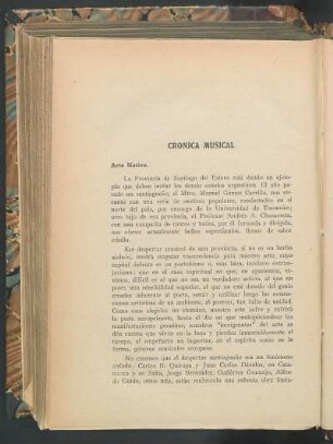 Crónica musical
