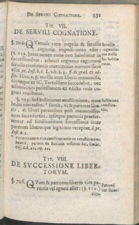 Tit. VIII.De Svccessione Libertorvm.