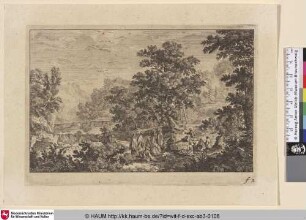 [Bergpredigt in einer Landschaft; The Sermon on the mount]