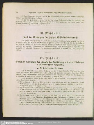 IV. Abschnitt. Mittel zur Erreichung des Zweckes der Berichtigung und deren Wirkungen in hydrotechnischer Beziehung