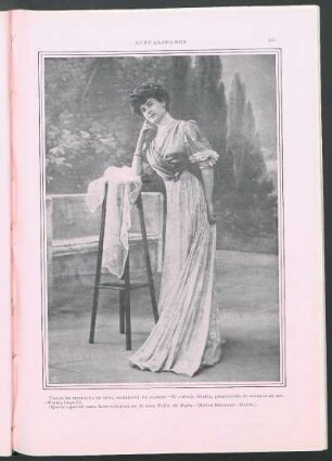Traje de muselina de seda