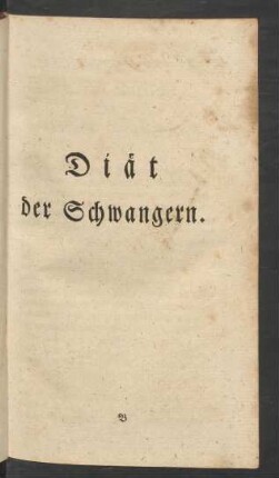 Diät der Schwangern