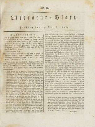 29, 1820: Heft