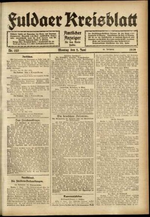 Ausgabe vom Montag, den 02. Juni 1919.