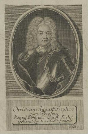 Bildnis des Christian August Freyherr von Friesen