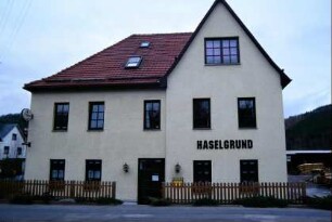 Gaststätte "Haselgrund" an der Hauptstraße