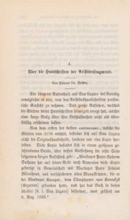 124-126 Ueber die Handschriften der Aristidesfragmente