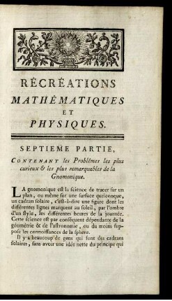 Septieme Partie.