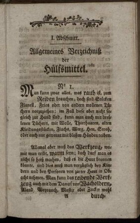 I. Abschnitt. Allgeneines Verzeichniß der Hülfsmittel.