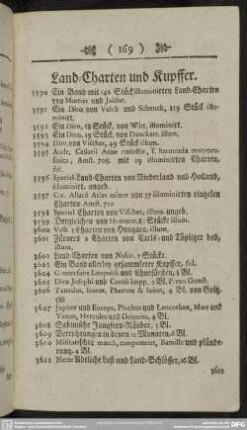 Land-Charten und Kupffer