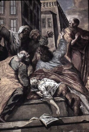 Erweckung des Jünglings Eutychus (Mittelbild)