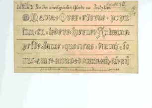 Recto: Fritzlar, Katholische Stiftskirche St. Peter, Glocke, Inschrift; verso: Anmerkung
