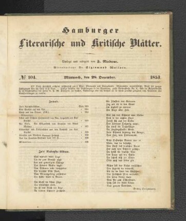 No. 104. 28. Dezember 1853