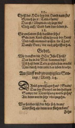 Am fünff und zwantzigsten Sontage ...