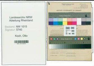 Entnazifizierung Otto Koch , geb. 12.03.1890 (Kaufmann)