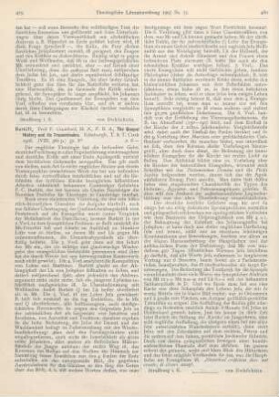 479-480 [Rezension] Burkitt, F. Crawford, The Gospel History and its Transmission