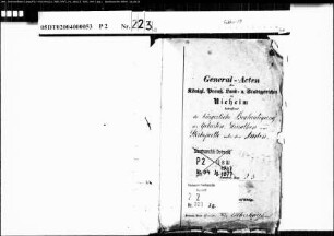 Belegakte zu dem Zivilstandsregister der Juden der Gemeinde Nieheim, Kreis Höxter (GHT 1847-1877)