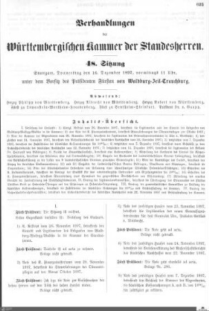 48. Sitzung, Stuttgart, 16.12.1897