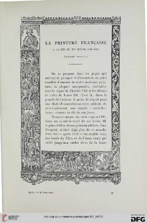3. Pér. 26.1901: La peinture française à la fin du XVe siècle (1480 - 1501), [1]