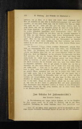 Zum Lehrplan des Zeichenunterrichts : (aus Dörfpelds Nachlaß)