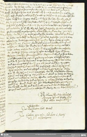 [Faszikel 7:Schreiben der deputierten Erbstädte an die Ehrbaren von Ulm, 6. März 1590]