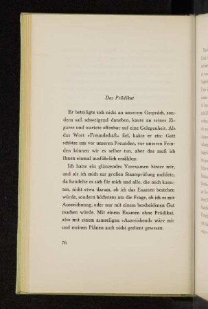 Das Prädikat