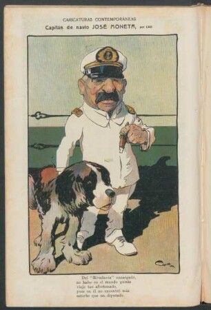 Capitán de navío José Moneta : Caricaturas contemporáneas