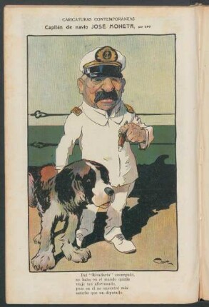 Capitán de navío José Moneta : Caricaturas contemporáneas