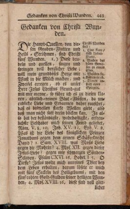 Gedanken von Christi Wunden.