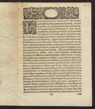 2r-8v, Sacratissimae Caesareae ac Germaniae, Hungariae, Bohemiae et Regiae Maiestatis...