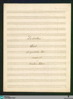 4 Songs - Don Mus.Ms. 2583 : Coro