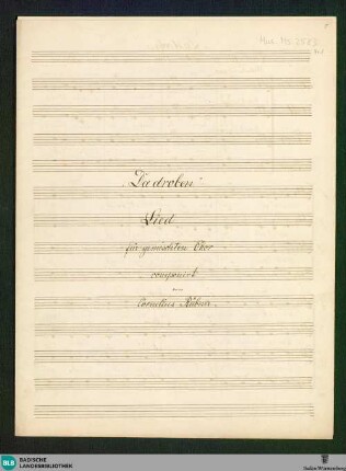 4 Songs - Don Mus.Ms. 2583 : Coro