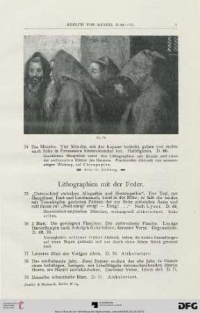 Lithographien mit Feder (Nr. 75-150)
