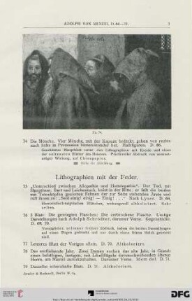Lithographien mit Feder (Nr. 75-150)