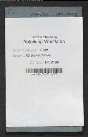 Verkauf des Gutes Wehrden an die von Wolff-Metternich