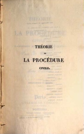 Théorie de la procédure civile : précédée d'une introduction. 3