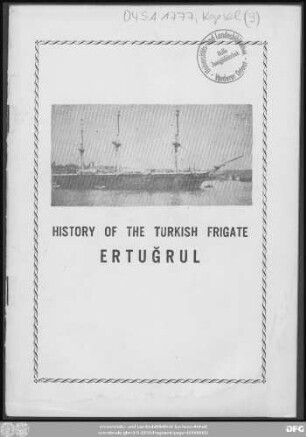 History of the Turkish frigate Ertuğrul