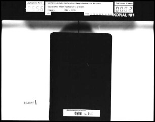 Alte Aufschrift: "Concepta und Copien der Lehen-, wiederkauff-, Anfall- und Leibgedingsbrieffe [Leibgedingebriefe]" (Hand 16. Jh.)