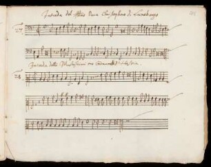 Intrada dell' Illustrissimo Duca Christophoro di Luneburgo