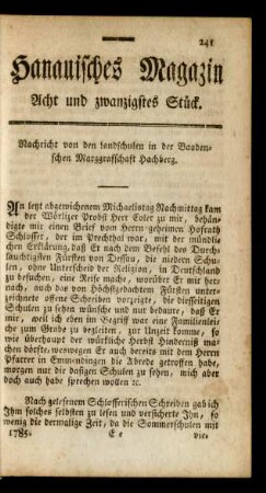 Acht und zwanzigstes Stück