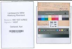 Entnazifizierung Karl Oehlandt , geb. 14.06.1903 ()